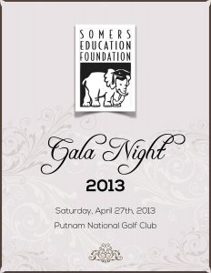 Somers Education Foundation 2013 Gala Dinner Program Cover Page
