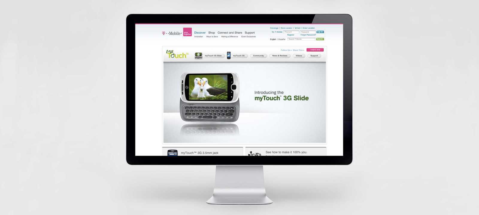 T-Mobile Cell Phone Launch Page